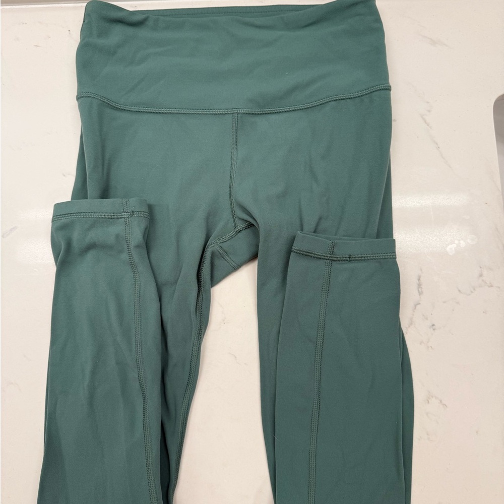 Athleta Dark Teal Elation 7/8 Tights